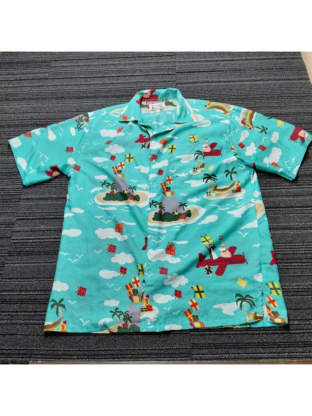 Waikiki Hawaiian Shirt Mens XL 100% Rayon Tropical Island Print Aloha Beach